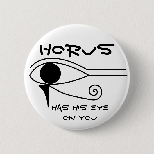 Het oog van Horus Ronde Button 5,7 Cm (Voorkant)