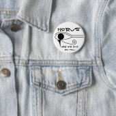 Het oog van Horus Ronde Button 5,7 Cm (In situ)