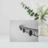 Het Oog van Londen in Dikke Mist Briefkaart (Staand voorkant)