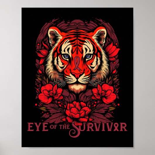 Het oog van sikkelceloverlevende sterke sikkelcel poster (Voorkant)