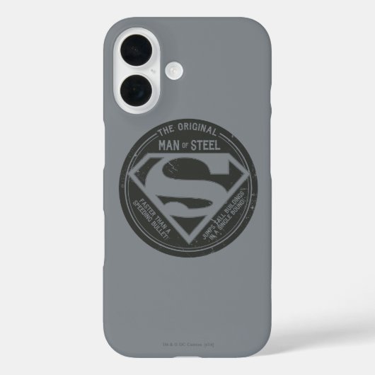 Het oorspronkelijke Man van staal Case-Mate iPhone Case (Achterkant)