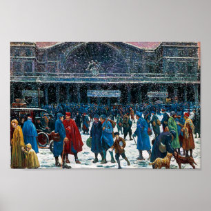 Het Oost Spoorwegstation beroemde visuele kunsten Poster
