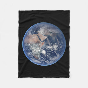 Het oostelijk halfrond op planeet Aarde. Fleece Deken