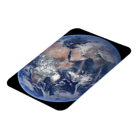 Het oostelijk halfrond op planeet Aarde. Magneet (Linkerzijde)