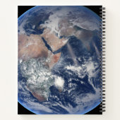 Het oostelijk halfrond op planeet Aarde. Notitieboek (Achterkant)
