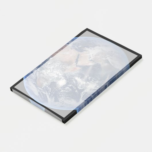 Het oostelijk halfrond op planeet Aarde. Post-it® Notes (Schuin)