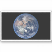 Het oostelijk halfrond op planeet Aarde. Sticker (Voorkant)