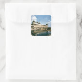 Het oostelijk klooster vierkante sticker (Tas)