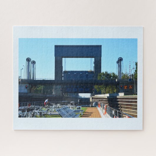 Het openen van het slot legpuzzel (Horizontaal)