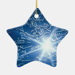 Het ophouden door de Bossen op een Snowy Avond Keramisch Ornament