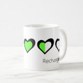 Het opladen van de Mok van het hart (Voorkant rechts)