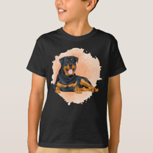 Het opnieuw axiale Hondenliefhebber Rottweiler T-shirt