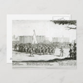 Het oprichten van een leger briefkaart (Voorkant / Achterkant)