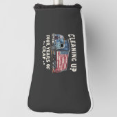 Het opruimen van uw 4 jaar Trump Garbage Inagurati Golfheadcover (Draai 90)