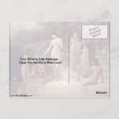 Het opsporen van mozes door Edwin Long Briefkaart (Achterkant)