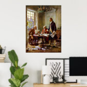 Het opstellen van de onafhankelijkheidsverklaring poster (Thuiskantoor)