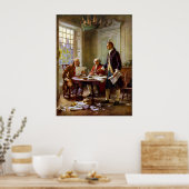 Het opstellen van de onafhankelijkheidsverklaring poster (Keuken)