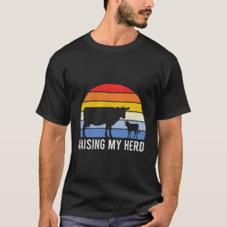 Het opvoeden van mijn kudde Schattige mam T-shirt