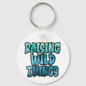 Het opvoeden van wilde dingen, grappige ouderschap sleutelhanger (Achterkant)