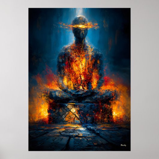 Het Oraculum Zonder Gezicht Monumentale Expression Poster (Voorkant)