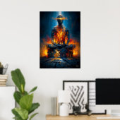 Het Oraculum Zonder Gezicht Monumentale Expression Poster (Thuiskantoor)