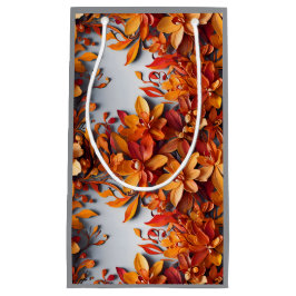 Het Oranje Bloemmotief Ontwerp Klein Cadeauzakje