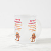 Het ORANJE MAN Matglas Koffiemok (Voorkant rechts)