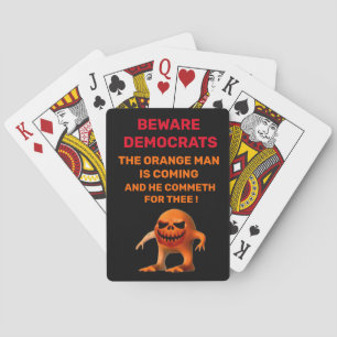 Het ORANJE MAN Pokerkaarten