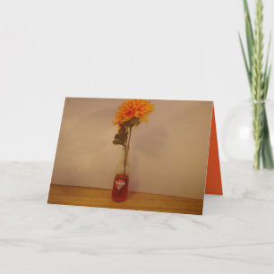 Het oranje Ontwerp van de Kaart van de Fles van de