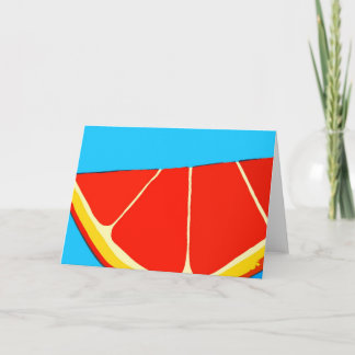 Het oranje Wenskaart van de Plons Kaart