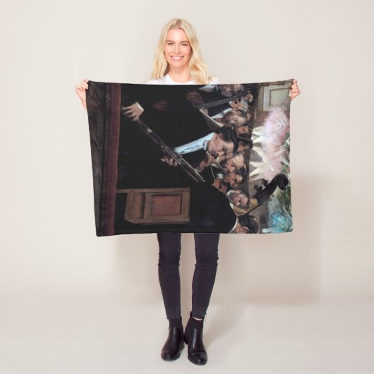 Het Orchestra van de Opera, Edgar Degas Fleece Deken (In situ)