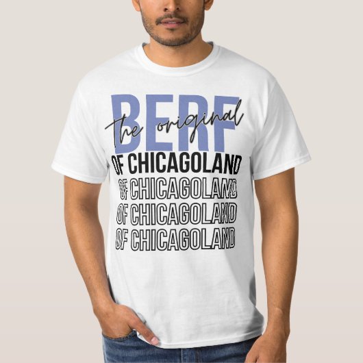 Het originele bier van Chicagoland Grappige afdruk T-shirt (Voorkant)