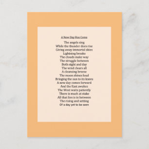 Het originele Gedicht van de Natuur Feestdagenkaart