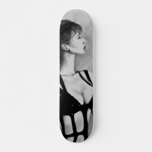 Het originele kunstschilderij van Dame treksel Ska Skateboard