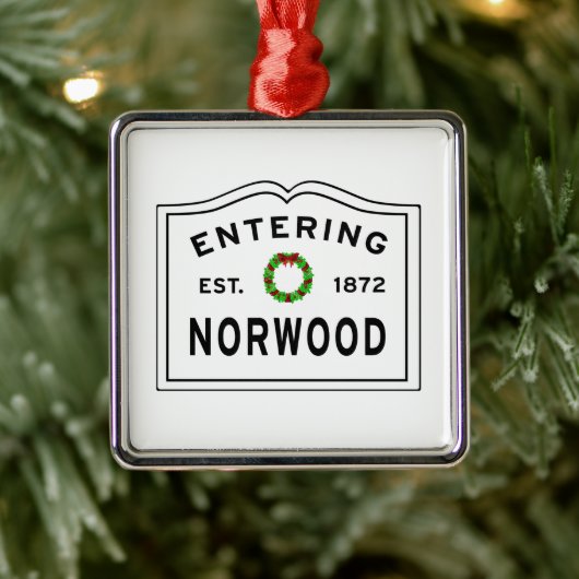 Het Ornament Norwood Massachusetts Metal (Boom)