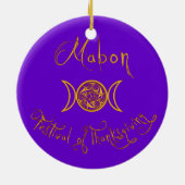 Het Ornament van de Amethyst Witch Mabon (Achterkant)