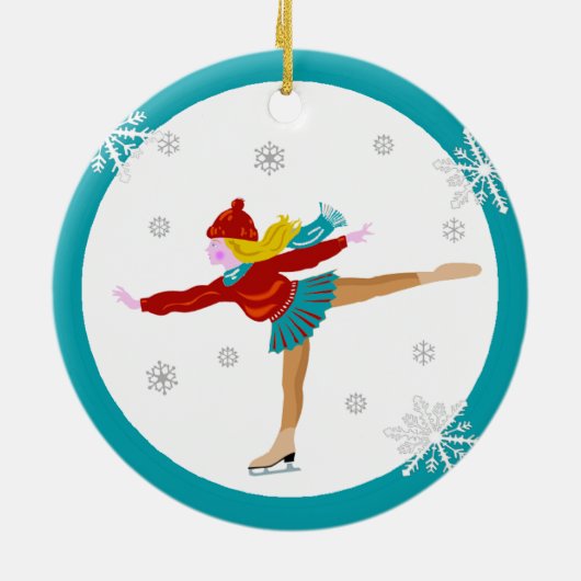 Het Ornament van de Schaatser van het ijs (Achterkant)