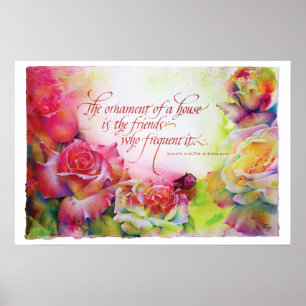 "Het Ornament van een huis..." Poster