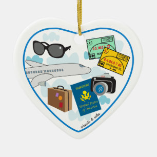Het Ornament van het Hart van de reis