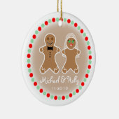 Het Ornament van het huwelijk - Bruid Gingerbead & (Rechts)