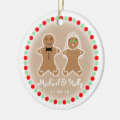 Het Ornament van het huwelijk - Bruid Gingerbead & (Links)