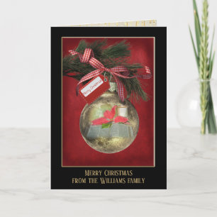 Het ornament van Kerstmis met Bijbel Kaart