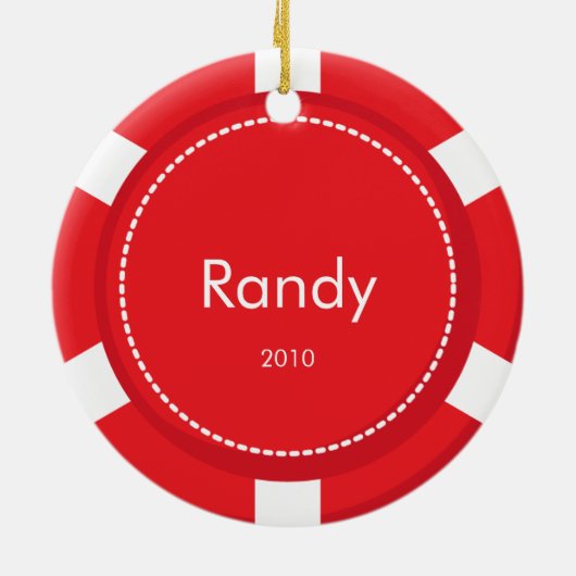 Het Ornament van Kerstmis van de Spaander van de (Achterkant)