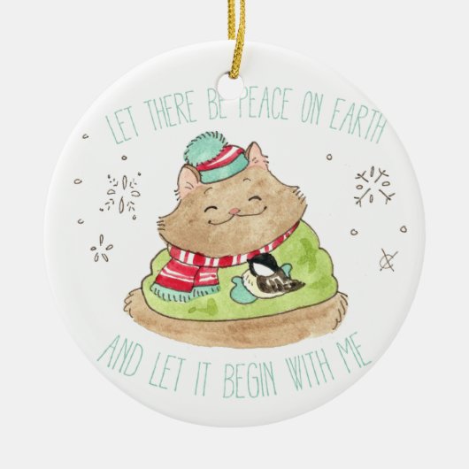 Het ornament van Tommy Let There Be Peace (Voorkant)