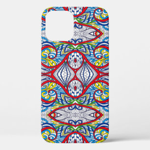 Het ornamental Tribal naadloos patroon. Illustrati iPhone 12 Hoesje