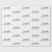 Het oude Boatpatroon - Tugboten Cadeaupapier (Vlak)