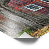 Het oude Boerderij Barn Foto Afdruk (Hoek)