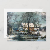 Het oude Briefkaart van de Grist Mill (Voorkant / Achterkant)