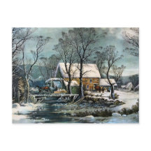 Het oude Briefkaart van de Grist Mill