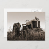 Het oude Briefkaart van de Tractor (Voorkant / Achterkant)